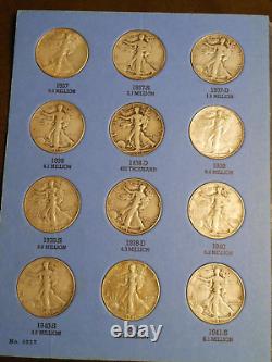 1937 1947 Complete Set 30 Walking Liberty 90% Silver Half Dollars Collection