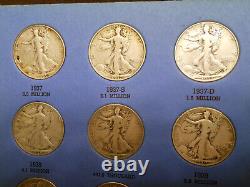 1937 1947 Complete Set 30 Walking Liberty 90% Silver Half Dollars Collection