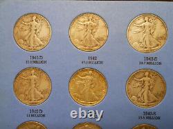 1937 1947 Complete Set 30 Walking Liberty 90% Silver Half Dollars Collection