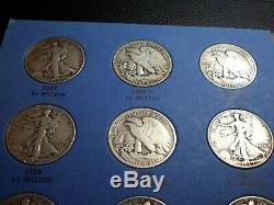 1937 1947 Complete Set Liberty Walking Half Dollars Silver 30 Coin Lot 1938 D