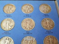 1937 1947 Complete Set Liberty Walking Half Dollars Silver 30 Coin Lot 1938 D