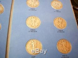 1937 1947 Complete Set Liberty Walking Half Dollars Silver 30 Coin Lot 1938 D