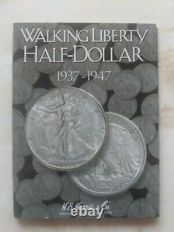 1937-1947 Walking Liberty Silver Half Dollar Complete Set Book (31 Coins)