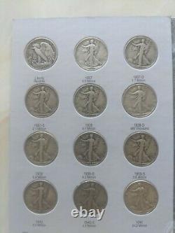1937-1947 Walking Liberty Silver Half Dollar Complete Set Book (31 Coins)