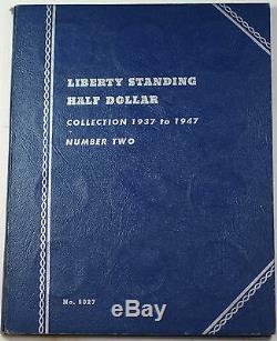 1937-47 COMPLETE Whitman Folder Walking Liberty Half Dollar Set 30 Coins Total