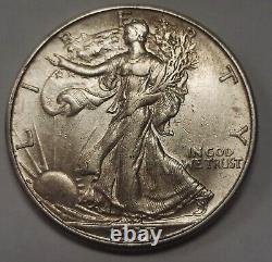 1937-D Silver Walking Liberty Half Grading AU Flashy Premium Quality Coin c84