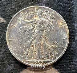 1937 D Walking Liberty Half Dollar, 8/26/22, Free Shipping