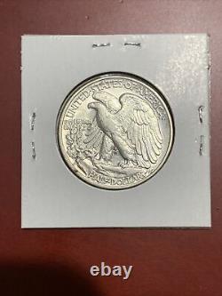 1937-D Walking Liberty Half Dollar Uncirculated 90% Silver Nice
