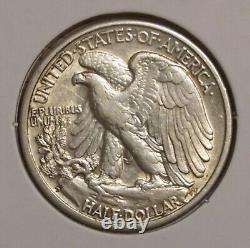 1937 D Walking Liberty Half Dollar-au About Uncirculated