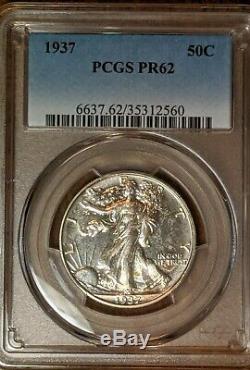 1937 PROOF Walking Liberty Half Dollar PCGS PF62