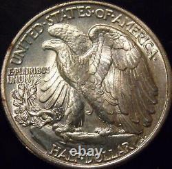 1937-P Walking Liberty Half Dollar Gem BU
