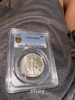 1937-P Walking Liberty Silver Half Dollar MS62 PCGS