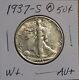 1937 S Walking Liberty Half Au-about Uncirculated