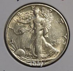 1937 S Walking Liberty Half Au-about Uncirculated