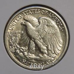 1937 S Walking Liberty Half Au-about Uncirculated