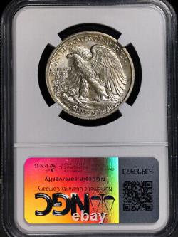 1937-S Walking Liberty Half NGC MS61 Nice Eye Appeal Nice Strike