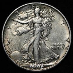 1937-S Walking Liberty Silver Half Dollar AU+ E352 TZEE