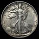 1937-s Walking Liberty Silver Half Dollar Au+ E352 Tzee