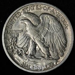 1937-S Walking Liberty Silver Half Dollar AU+ E352 TZEE