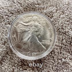 1937 USA silver walking liberty half dollar