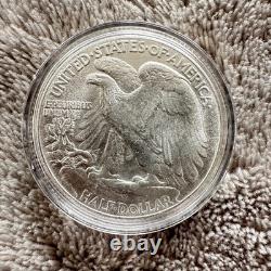 1937 USA silver walking liberty half dollar
