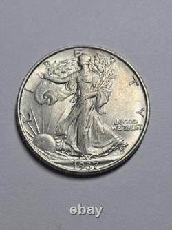 1937 Walking Liberty Half Dollar Borderline Uncirculated (AU++) 90% Silver