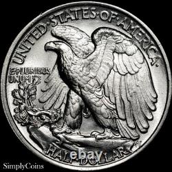 1937 Walking Liberty Half Dollar GEM BU ++ Uncirculated Silver