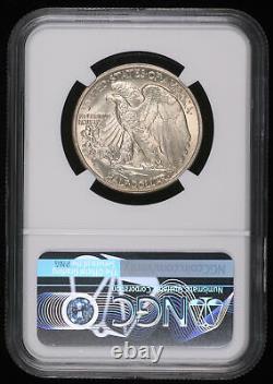 1937 Walking Liberty Silver Half Dollar Coin Monster Toning Ngc Ms62