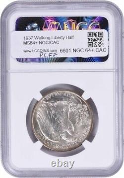 1937 Walking Liberty Silver Half Dollar MS64+ NGC (CAC)