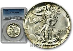1938 50C Walking Liberty Half Dollar PCGS MS64 C1042