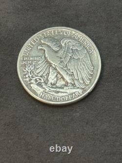 1938-D 50C Walking Liberty Silver Half Dollar XF Key Date