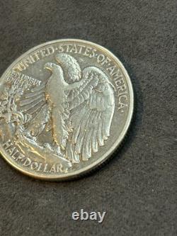 1938-D 50C Walking Liberty Silver Half Dollar XF Key Date