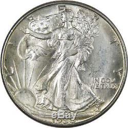 1938 D 50c Liberty Walking Silver Half Dollar US Coin BU Choice Uncirculated