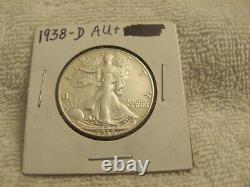 1938-D AU+ Key Date Walking Liberty Half Dollar