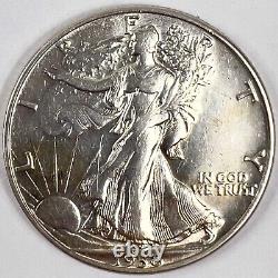1938-D (BU) Walking Liberty Half Dollar 90% SILVER UNCIRCULATED