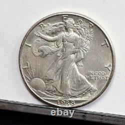 1938-D Liberty Walking Half Dollar AU (#55758-L)