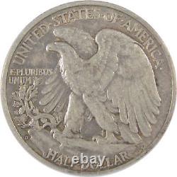 1938 D Liberty Walking Half Dollar EF 45 ANACS Silver 50c SKUI17483