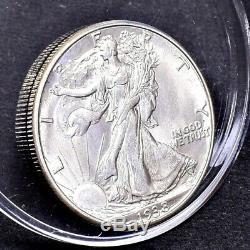 1938-D Liberty Walking Half Dollar Unc (#26725)