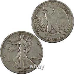 1938 D Liberty Walking Half Dollar VF Very Fine 90% Silver SKUI4777