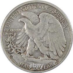 1938 D Liberty Walking Half Dollar VF Very Fine 90% Silver SKUI7273