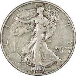 1938 D Liberty Walking Half Dollar VF Very Fine Silver 50c SKUIPC7600