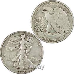 1938 D Liberty Walking Half Dollar VF Very Fine Silver 50c SKUIPC7600