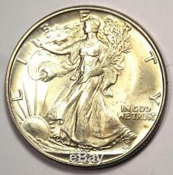 1938-D Walking Liberty Half Dollar 50C Choice BU UNC Details (MS) Rare Coin