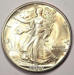 1938-D Walking Liberty Half Dollar 50C Choice BU UNC Details (MS) Rare Coin