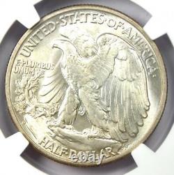 1938-D Walking Liberty Half Dollar 50C Coin NGC Uncirculated Details (UNC MS)
