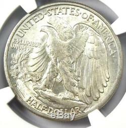 1938-D Walking Liberty Half Dollar 50C NGC AU58 Rare Date Looks MS/UNC