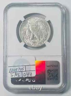 1938 D Walking Liberty Half Dollar NGC AU-58 CAC