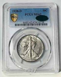 1938 D Walking Liberty Half Dollar PCGS MS-62 CAC