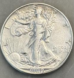 1938-D Walking Liberty Half Dollar XF Extremely Fine 90% Silver