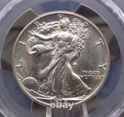 1938 D Walking Liberty SILVER Half Dollar 50c PCGS AU55 #126 About Unc ECC&C
